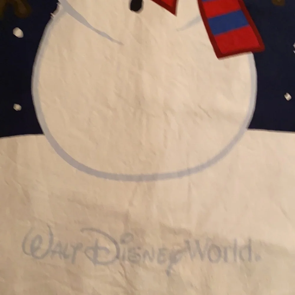 Walt Disney World Disneyland Resort Throw Blanket Mickey Mouse Ears Snowflakes